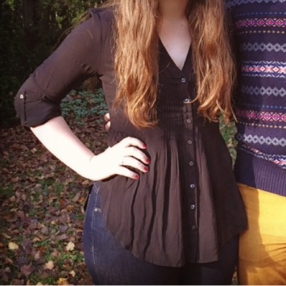 Anthropologie Black Shirt